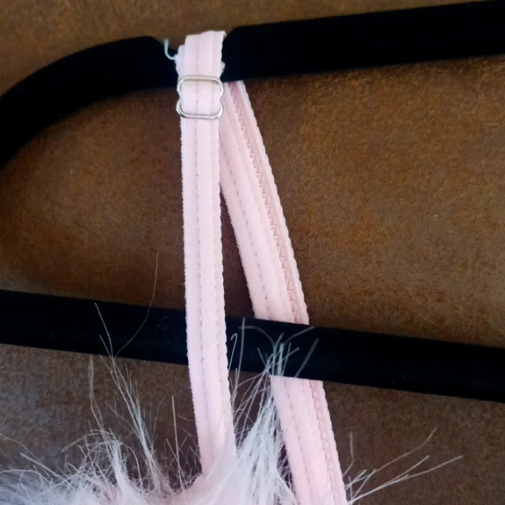 Vintage Fredrick's of Hollywood Type Fembot Pink Lingerie Babydoll - Picture 4 of 6